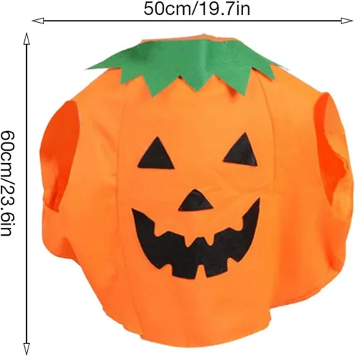 Vista 3 de Body de calabaza para niños de Halloween+sombrero de fiesta de rendimiento de fotos Ropa de vestido de bebé