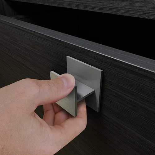 Vista 3 de HRX - Manija de puerta autoadhesiva para puerta, fácil de instalar, sin tornillos, despegar y pegar en vidrio, madera, metal, plástico, perilla