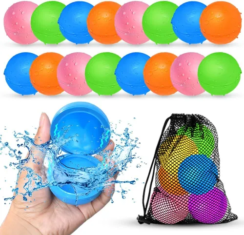 Vista 11 de Smirodi 6 globos de agua reutilizables, juguetes de agua para piscina y playa, para niños y niñas, juguetes de verano para niños de 3 a 12 años