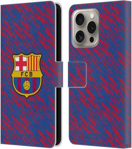 Vista 99 de Head Case Designs Funda de piel con licencia oficial del FC Barcelona Barca Crest Patterns, tipo cartera, compatible con Apple iPhone 11