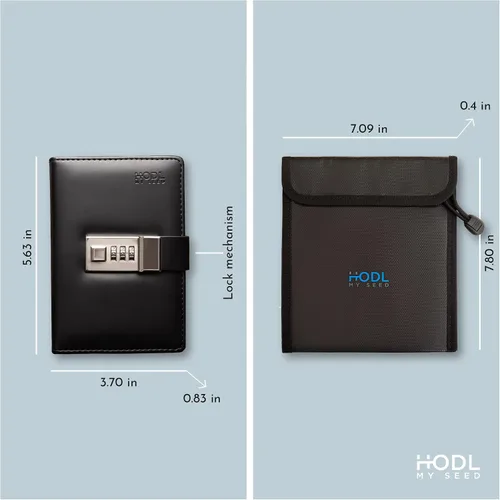 Vista 4 de Seedbook de Hodl My Seed - La forma más segura y conveniente de almacenar sus frases de semillas de recuperación criptográfica. Bloquee