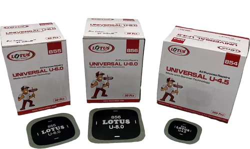 Vista 6 de Lotus Parches universales para reparación de neumáticos (cuadrados de 2-3/4 pulgadas)