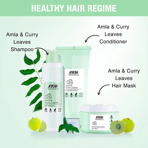 Vista 5 de Mascarilla capilar - Amla y hojas de curry para mujer - Máscara de 6.76 oz