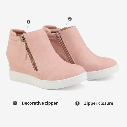 Vista 3 de Dream Pairs - Botines para mujer, al tobillo, con plataforma