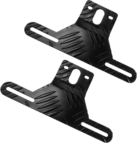 Vista 7 de Kewucn Soporte de luz de aluminio para matrícula de automóvil, soporte para placa de matrícula y montaje de luz, accesorios exteriores universales