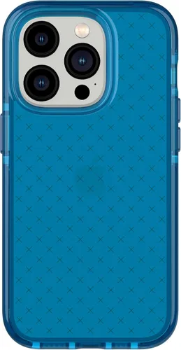 Vista 18 de Tech21 iPhone 14 Pro Max Evo Check – Funda protectora delgada y absorbente de golpes con protección FlexShock Multi-Drop de 16 pies y botones
