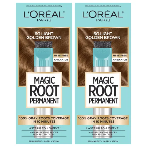 Vista 14 de L’Oréal Paris - Tinte permanente para el cabello Magic Root, kit de tinte de 10 minutos para rescatar las raíces con 100% de cobertura de canas, 2 2