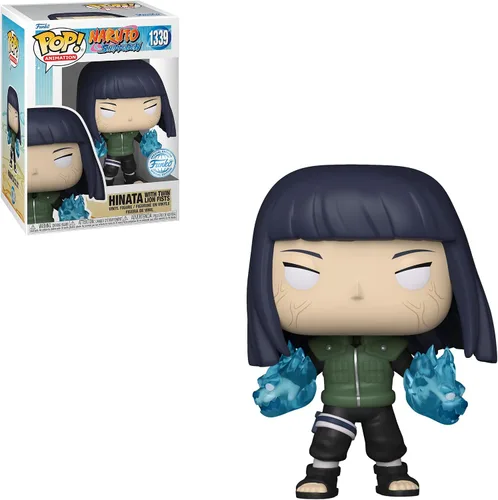 Vista 3 de Funko Animación: Naruto Shippuden - Hinata Hyuga Byakugan Princesa con dos puños de león Edición especial Multicolor Figura de vinilo exclusiva