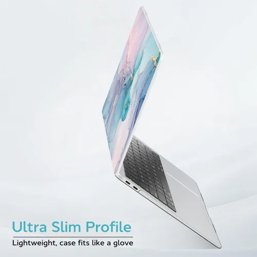 Vista 3 de B BELK - Funda compatible con MacBook Air de 13 pulgadas con chip M1 2021 2020 2019 2018 A2337 A2179 A1932, Plastic Hard Shell for MacBook Air