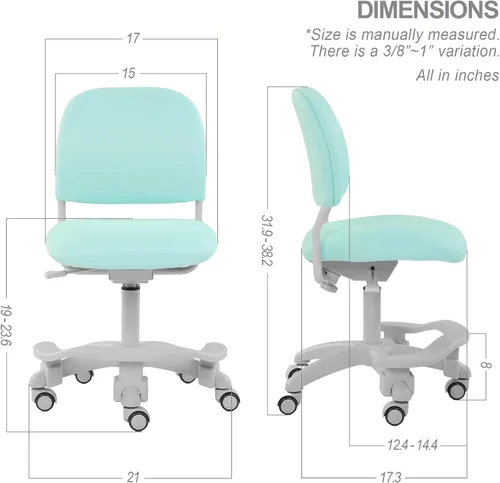 Vista 2 de Silla ergonómica de escritorio para niños, silla de computadora de oficina de estudio, altura ajustable y profundidad del asiento, reposapiés *Gato