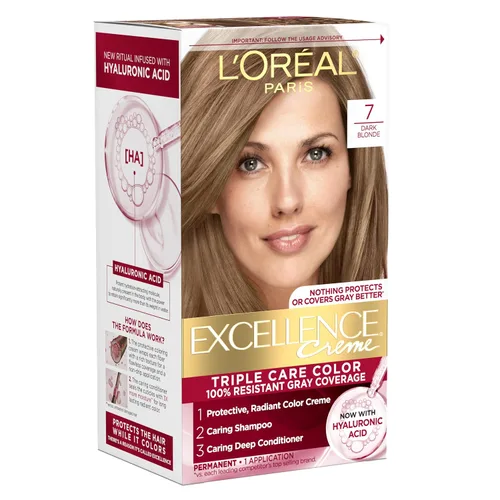 Vista 28 de L'Oreal Paris Excellence Crème Tinte Permanente para el Cabello, Color de Cabello de Triple Cuidado con Complejo Pro-Keratina para una Cobertura