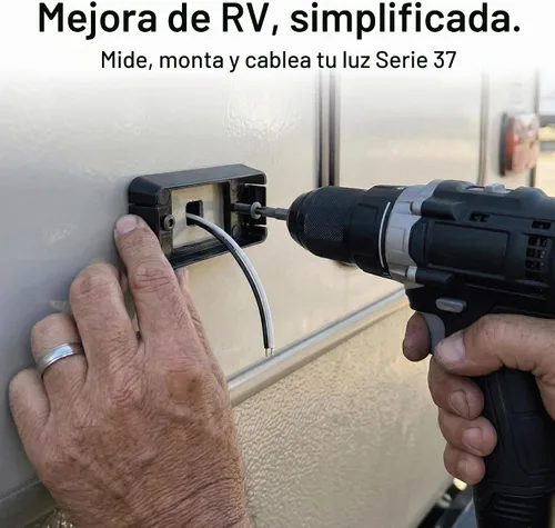 Vista 7 de Lumitronics Soporte de base RV para mini luces de línea delgada