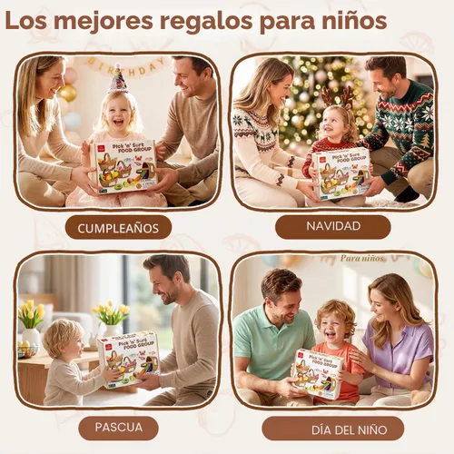 Vista 6 de Lehoo Castle Juego de comida de madera para niños pequeños, accesorios