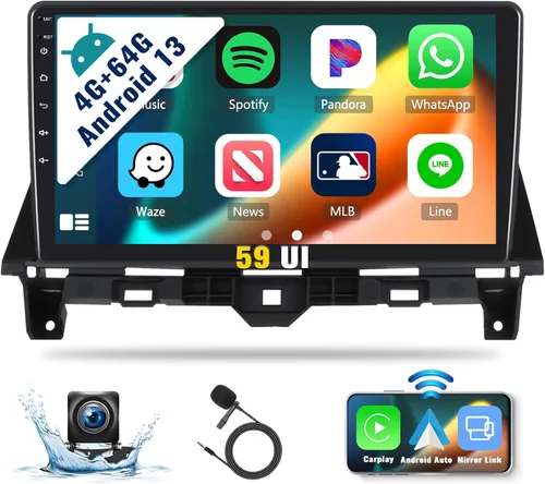 Vista 11 de SIXWIN Android 13 Estéreo del coche para Honda Accord 2008 2009 2010 2011 2012 2013 10.1 pulgadas pantalla táctil 2G+64G CarPlay Android Auto Car