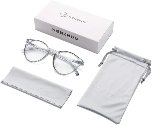Vista 7 de K KENZHOU Blue Light Blocking Glasses Women Round Rim Frame Eyeglasses
