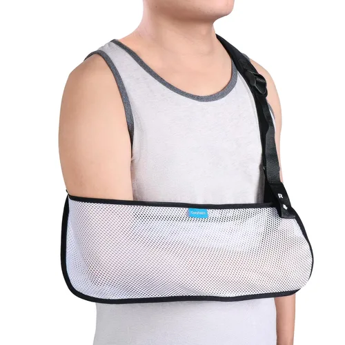Vista 8 de Cabestrillo de Malla para Brazo y Hombro Cozyhealth - Inmovilizador Médico para el Hombro para Lesiones de Hombro, Rotura de Manguito Rotador, Brazo