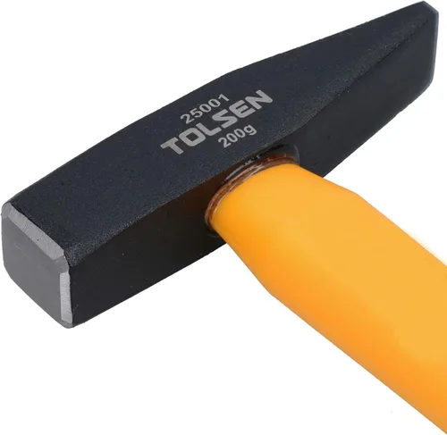 Vista 3 de Martillo geólogo de 7.05 oz con mango de goma, punta puntiaguda fósil, 7 oz