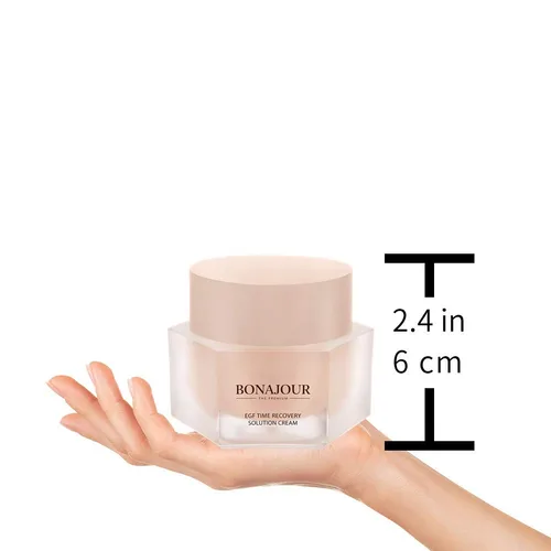 Vista 4 de BONAJOUR ] Vegan beauty EGF Time Recovery Premium Crema Hidratante y Alta Nutrición - Antienvejecimiento, Antiarrugas para piel seca 1.6 fl oz
