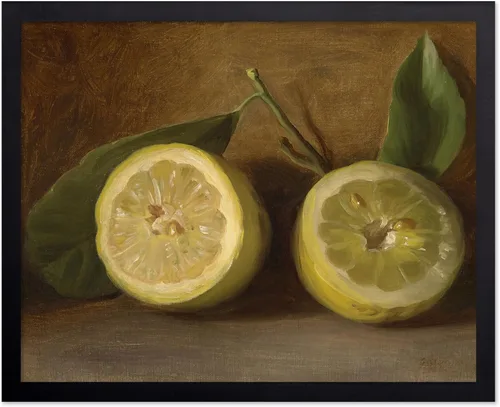 Vista 117 de Poster Master Impresión de pintura de limones vintage, póster retro de frutas, arte de alimentos y bebidas, diseño de pared de naturaleza muerta