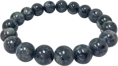 Vista 72 de Gem Avenue Handmade Round Bead Stretch Bracelet Unisex Natural Stone Beaded Jewelry for Men & Women, Elastic Wristband for Daily Wear
