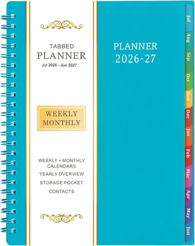 Vista 15 de Agenda 2026 – Agenda 2026, 2026 semanal y mensual con pestañas, enero 2026 a diciembre 2026, 6.25 x 8.3 pulgadas, encuadernación fuerte de doble