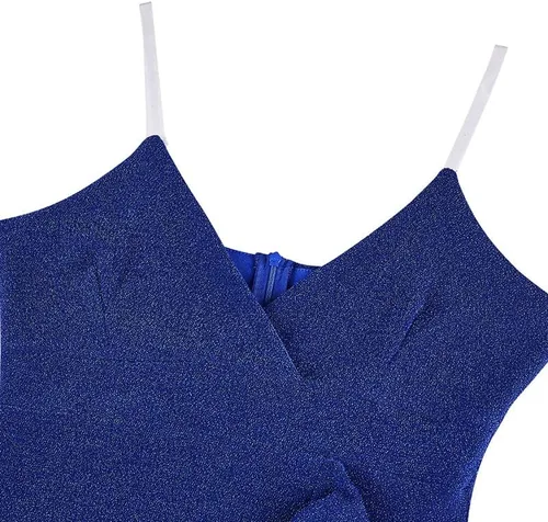 Vista 5 de Viwenni Vestidos de cóctel para dama de honor formal retro con abertura para mujer