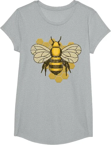 Vista 84 de Retro Beekeeper Beekeeper Honey Bumblebee Vintage Saves Bees T-Shirt Asphalt Grey