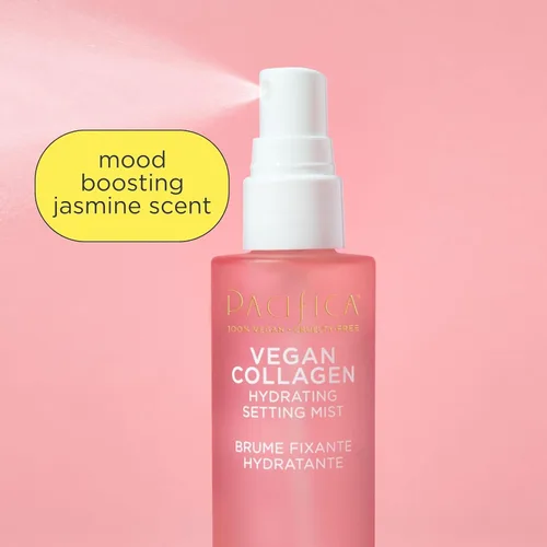 Vista 5 de Pacifica Beauty Vegan Colágeno Hidratante - Imprimación facial hidratante iluminadora para piel húmeda, con colágeno vegano y escualano para un