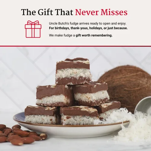 Vista 5 de Uncle Butch's Fudge - Nuez de mantequilla hecha a mano - Caramelo de lote