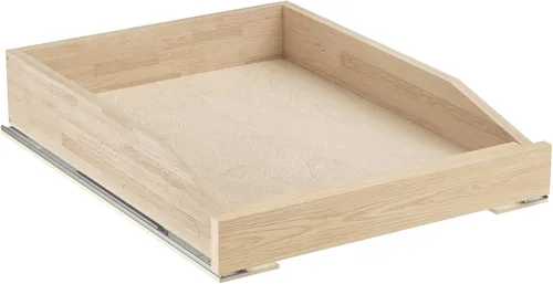 Vista 12 de ROOMTEC Organizador de gabinete extraíble con cierre suave, 13-1/2 pulgadas de ancho x 21 pulgadas de profundidad, cajón extraíble para armarios