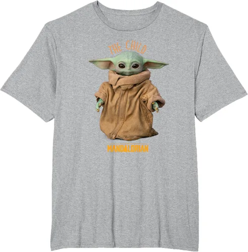 Vista 32 de Star Wars The Mandalorian Grogu The Child Photo Pose - Camiseta linda Negro