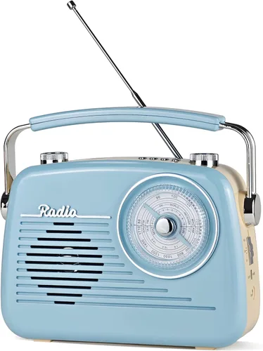 Vista 12 de Radios portátiles AM FM SW, receptor de transistor retro de recepción fuerte, altavoz Bluetooth, enchufe de corriente alterna en la pared, funciona