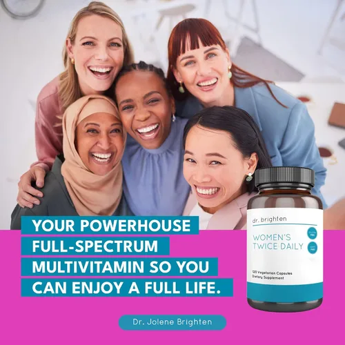 Vista 7 de Dr. Brighten Multivitamínico premium para mujeres, de espectro completo sin hierro, nutrientes únicos, vitaminas B superiores, 120 cápsulas