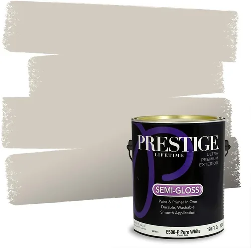 Vista 104 de Prestige Paints - 2 en 1, pintura base y pintura de exterior, P400-D-SW7053