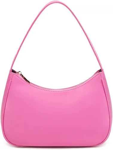 Vista 38 de CYHTWSDJ Bolsos de hombro para mujeres, lindo bolso tote tipo hobo con cierre de cremallera y mini cartera de mano Nailon Negro