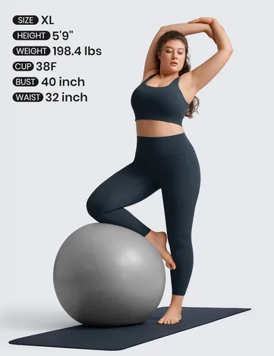 Vista 54 de CRZ YOGA Butterluxe - Brasier deportivo con espalda en U para mujer, cuello redondo, acolchado, de bajo impacto, para yoga, entrenamiento
