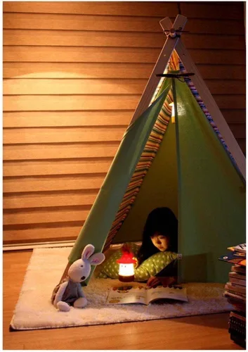 Vista 6 de Linterna LED de sonrisa: linterna de camping nocturna portátil para niños (Diente de león)