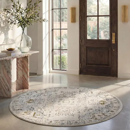 Vista 50 de Safavieh MAD473E - Tapete con diseño de medallón desgastado, bohemio elegante, colección Madison, no suelta pelos, fácil de cuidar, alto tránsito