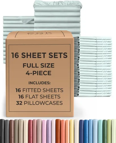 Vista 163 de Pack of 2, Twin Size 3 Piece Sheet Set - Breathable & Cooling - White
