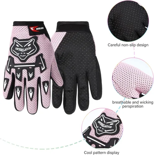 Vista 3 de Frienda Guantes deportivos de invierno para niños, guantes de carreras de deportes de potencia, guantes de motocross, guantes de bicicleta sucia