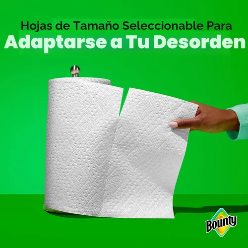 Vista 5 de Bounty Select-A-Size - Toallas de papel, impresiones, 2 rollos triples = 6 rollos regulares Prints
