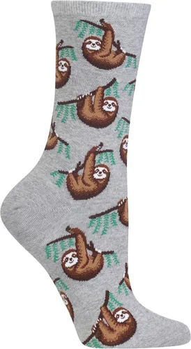 Vista 10 de Hot Sox Calcetines de mujer con patrón geométrico de novedad Heather cáñamo