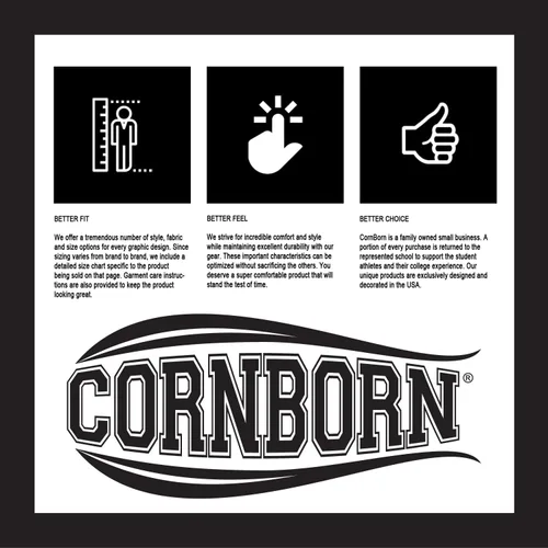 Vista 3 de CornBorn Elige tu diseño - Camisetas de manga larga de voleibol de Nebraska
