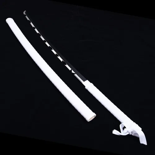 Vista 3 de ziqing Espada de anime para cosplay, Katana hecha a mano, espada Remgoku de metal de acero inoxidable (Hashibira Inosuke)