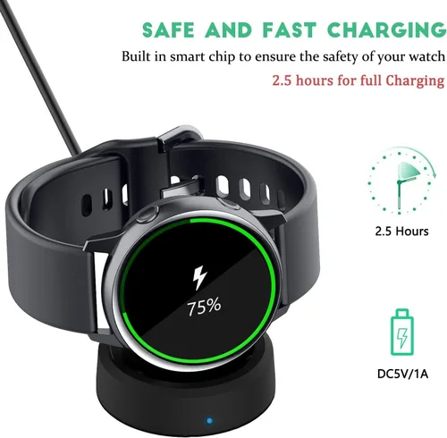 Vista 4 de para Samsung Galaxy Watch Harger, soporte magnético de carga rápida compatible con Samsung Gear S3 S4 S2