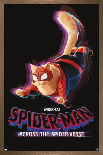 Vista 13 de Marvel Spider-Man: Across The Spider-Verse - Póster de pared de una hoja de Spider-Cat, 22.4 pulgadas de largo x 14.7 pulgadas de ancho, versión
