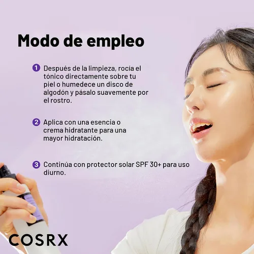 Vista 7 de COSRX AHA/BHA Toner de Tratamiento 5.07 fl.oz/ 150ml, Spray Exfoliante Facial para Puntos Blancos, Poros y Piel Desigual, Tónico Coreano, No Testado