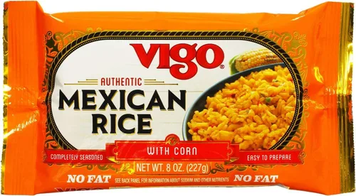 Vista 6 de Vigo Auténtico arroz mexicano con maíz, sin grasa, 8 onzas (mexicano, 8 onzas (paquete de 1))