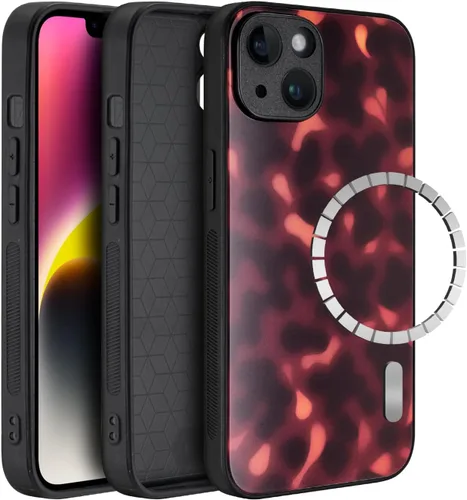 Vista 10 de Funda para iPhone 17 Pro, cubierta delgada de TPU con diseño de caparazón de tortuga ligera para mujeres, soporte para teléfono con protección Carey