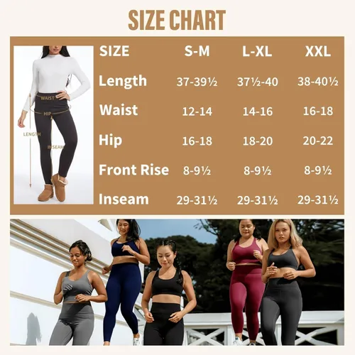 Vista 6 de Sundwudu Paquete de 5 leggings para mujer, control de abdomen, pantalones de yoga negros suaves de cintura alta para entrenamiento, tallas regulares